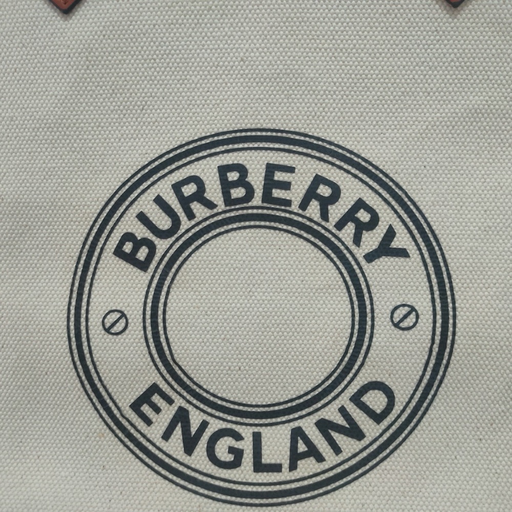Burberry Beige and Black Tote with Tan Straps - Picture 6 of 11